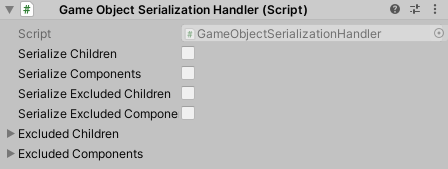GameObject Serialization Handler Component