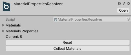 Material Properties Resolver Component